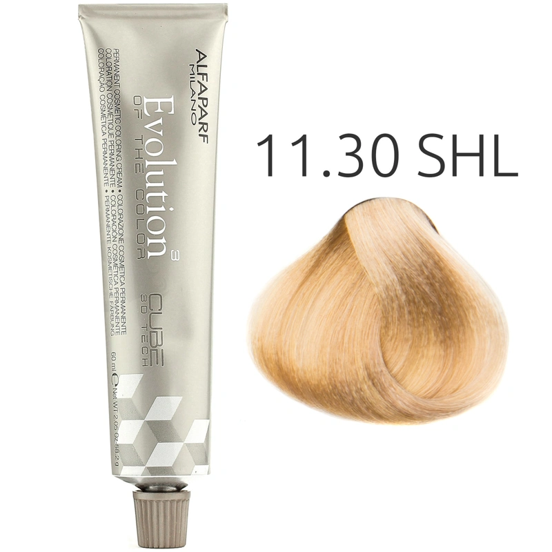 Alfaparf Evolution of the Color CUBE hajfesték - 11.30 60ml Super High Lift Golden Blonde (1 db készleten) főképe
